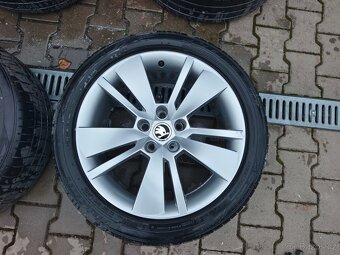 Pěkná letní alu sada Zenith 18" Škoda Superb 235/45 R18 - 2