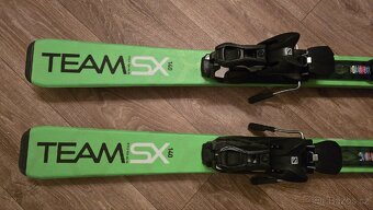 Švýcarské Stöckli lyže Team SX 140 cm + sportovní hůlky - 2