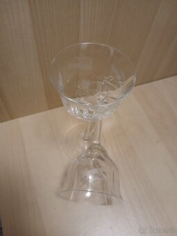 Set dvou broušených sklenek - 2