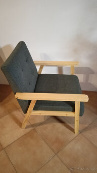 Křeslo Vida XL šedé - 2