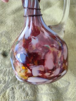 DESIGNOVÁ SKLENĚNÁ VÁZA / KARAFA - 2