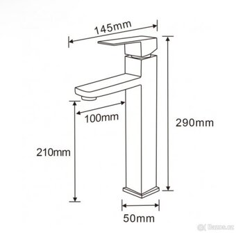 Černá umyvadlová baterie - 2