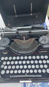 Prodám starožitný kufříkový psací stroj Continental - 2