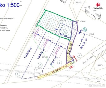 Prodej stavebního pozemku 1340 m2 Pod Parkem, Holice - 2