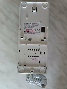 Telefon domovní TESLA ELEGANT 4FP 211 02.201/C bílý - 2