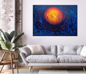 Abstraktní obraz 100x70 - 2
