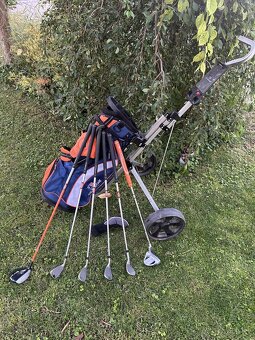 Prodám juniorský golfový set US Kids Golf, 51" + vozík - 2