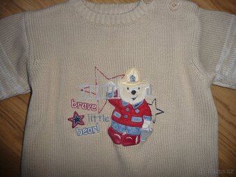 Hnědý svetřík George na 12-18M-vel.86 - 2