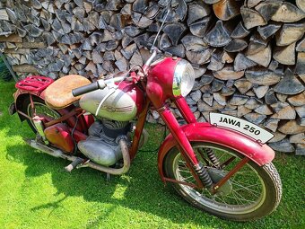Jawa Pérák 250 po GO motoru s doklady 1951 - 2