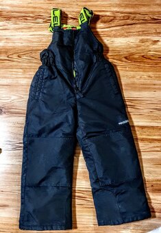 Zimni divci lyžařská souprava set bunda oteplovaky 116/122 - 2