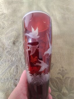 POHÁR RUBÍNOVÉ SKLO - 2