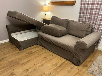 Pohovka Backabro IKEA, hnědá, rozkládací - 2