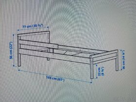 Detska postel -komplet- ram+rost+matrac - 2