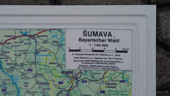 Plastická mapa Šumavy - 2