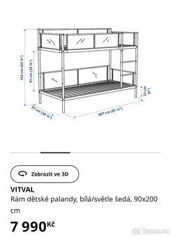 Ikea patrová postel - 2
