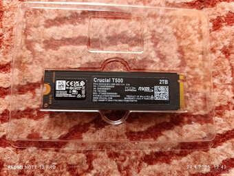 NVME 2TB CRUCIAL T500 - PCIe 4.0 4x NVMe- CTENI 7400MB/S - 2