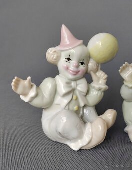 Porcelánová vintage sběratelská figurka soška klauna/šaška - 2
