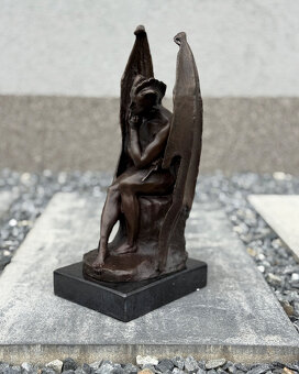 Sběratelská socha Satan z bronzu gotická dekorace temná symb - 2