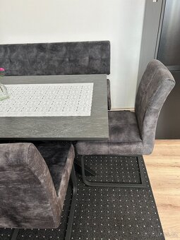 jidelni stůl židle 4ks plus lavice - 2