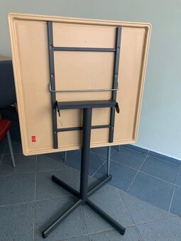 Nové skládací bistro stoly 70 x70 cm - 2