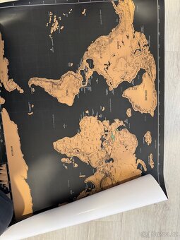 Stírací mapa světa - 2