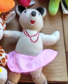 dětská plyšová hračka kůň, koník, myška tanečnice - 2