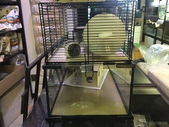 Dvoupatrová klec Vetro plus nature 60x30x39cm - 2