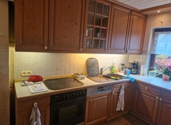 Kuchyně z masivu do L-ka se spotřebiči,5852 - 2