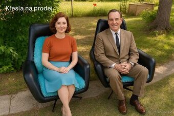 Retro křesla 2ks otočná - 2