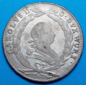 mince stříbro Karel II. Eugen Německo - 2