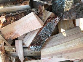 Palivové dřevo dříví špalky štípané měkké tvrdé - 2