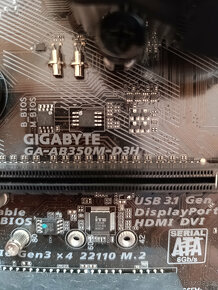 GIGABYTE AB350M-D3H + RYZEN 5 1600AF + 16GB RAM DDR4 2400 - 2