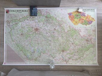 Nástěnná mapa ČR 199 x 124 cm - 2