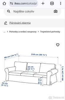 Trojsedačka IKEA EKTORP - 2