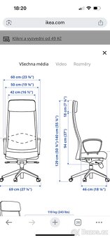 Židle k psacímu stolu IKEA Markus - 2