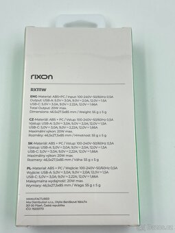Rixon nabíjecí adaptér 20W USB-C/USB-A PD20W - 2