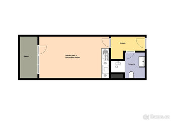 Prodej bytu 1+kk/B/S, 26m2, Praha 10 - Horní Měcholupy, Horn - 2