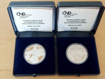 Stříbrná mince 500 Kč 2022 Motocykl Jawa 250, BK a PROOF - 2