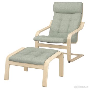 IKEA POANG křeslo a podnožka - sleva - 2