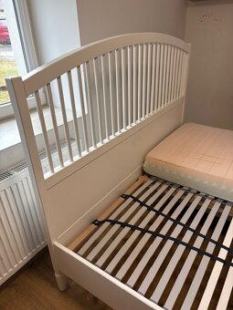 manželská postel Ikea 180/200 včetně roštů - 2