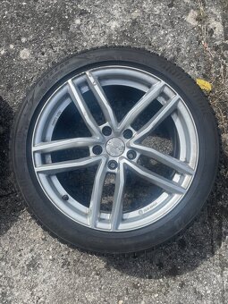 Alu kola Dezent 5x112 s pneu 235/45 R18 – 2× Bridgestone, - 2