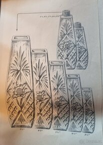 Broušené sklo Jizerské hory - staré - koupím - 2