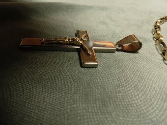 Zlatý řetěz s křížem. ★★★79g★★★ 14K ZLATO 585/1000 - 2