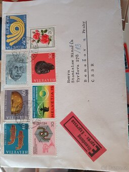 3 díl☺️mix různých dokumentů pohlednic a známek - 2