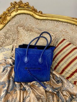 Kabelka Celine Electric Royal Blue Suede Phantom  Bag - 2