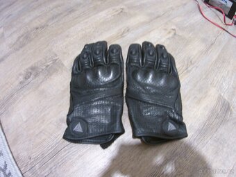 letní kožené moto rukavice - 2
