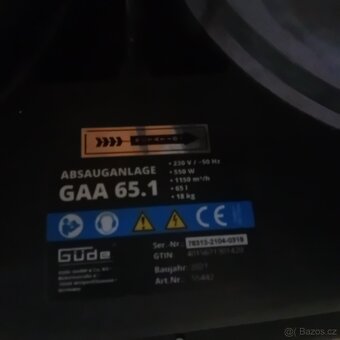 Güde GAA 65.1 Odsávací zařízení - 2