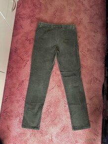 šedé manšestrové kalhoty - 2