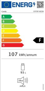 Lednička s mrazákem Candy 482SN stříbrná - nová - 2