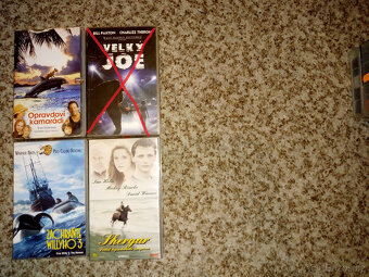 VHS 01 FILMY SO ZVIERATAMI a Romantické originál videokazety - 2